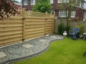 Garden Fencing Installation in a Bangor Garden