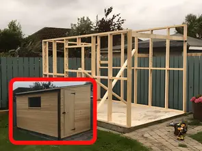 Custom built Garden Shed installed in North Down