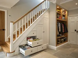 under stair storage installation in Bangor North Down